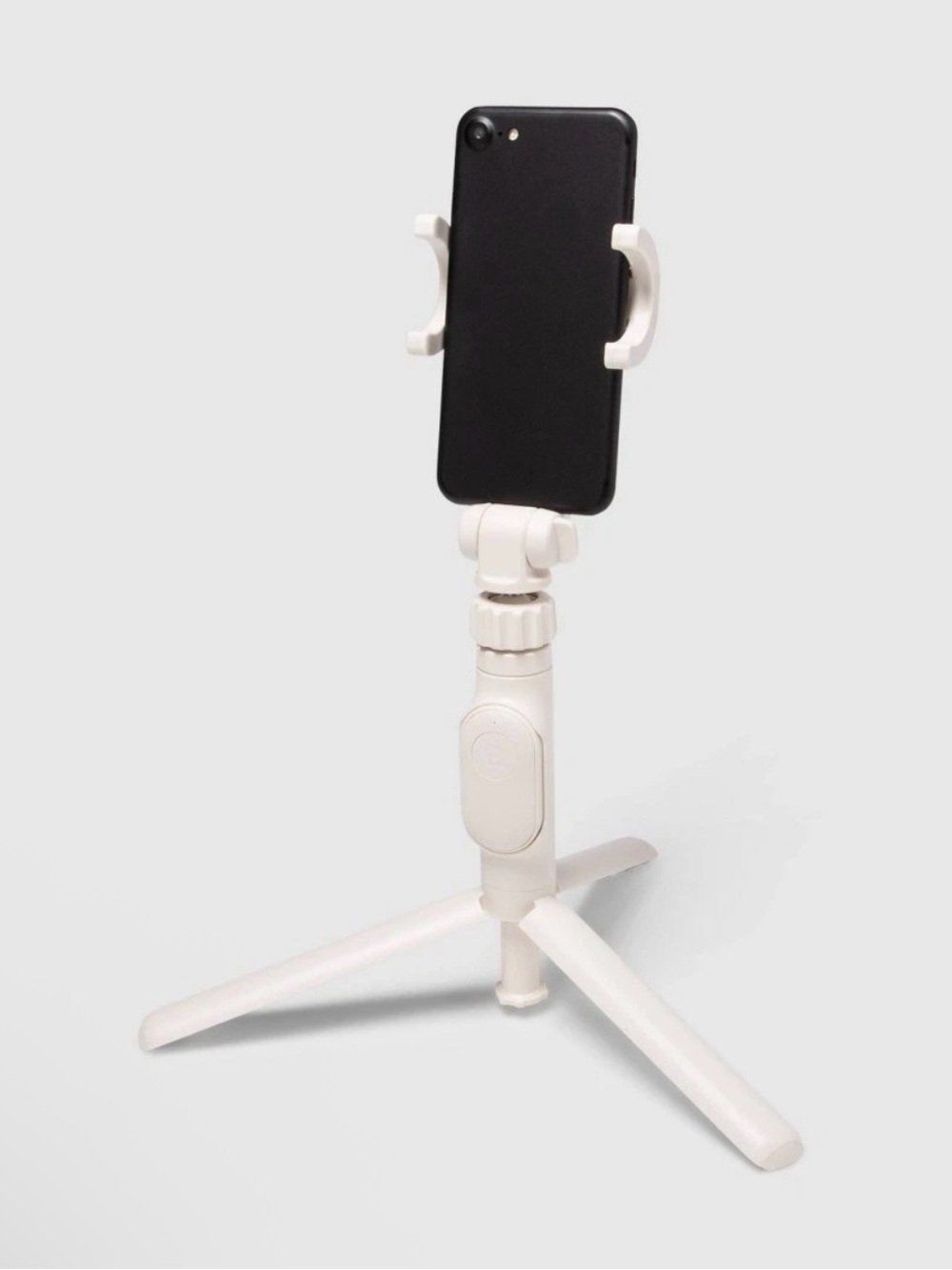 Desktop Tripod + Phone Mount - heyday Stone White: ABS Screw Fittings Holder